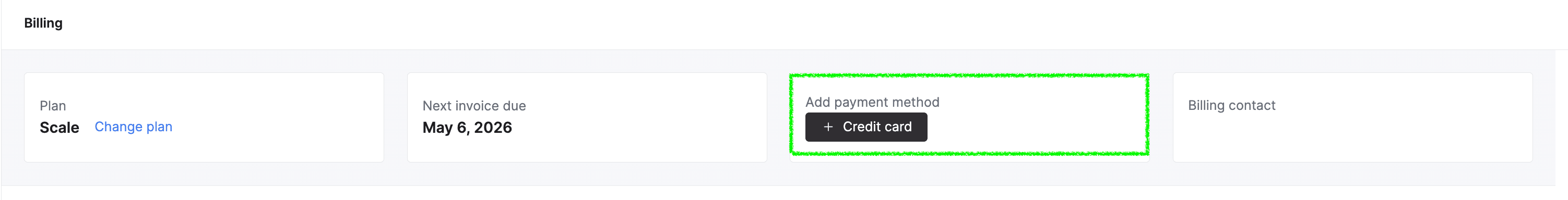 Ajouter un mode de paiement